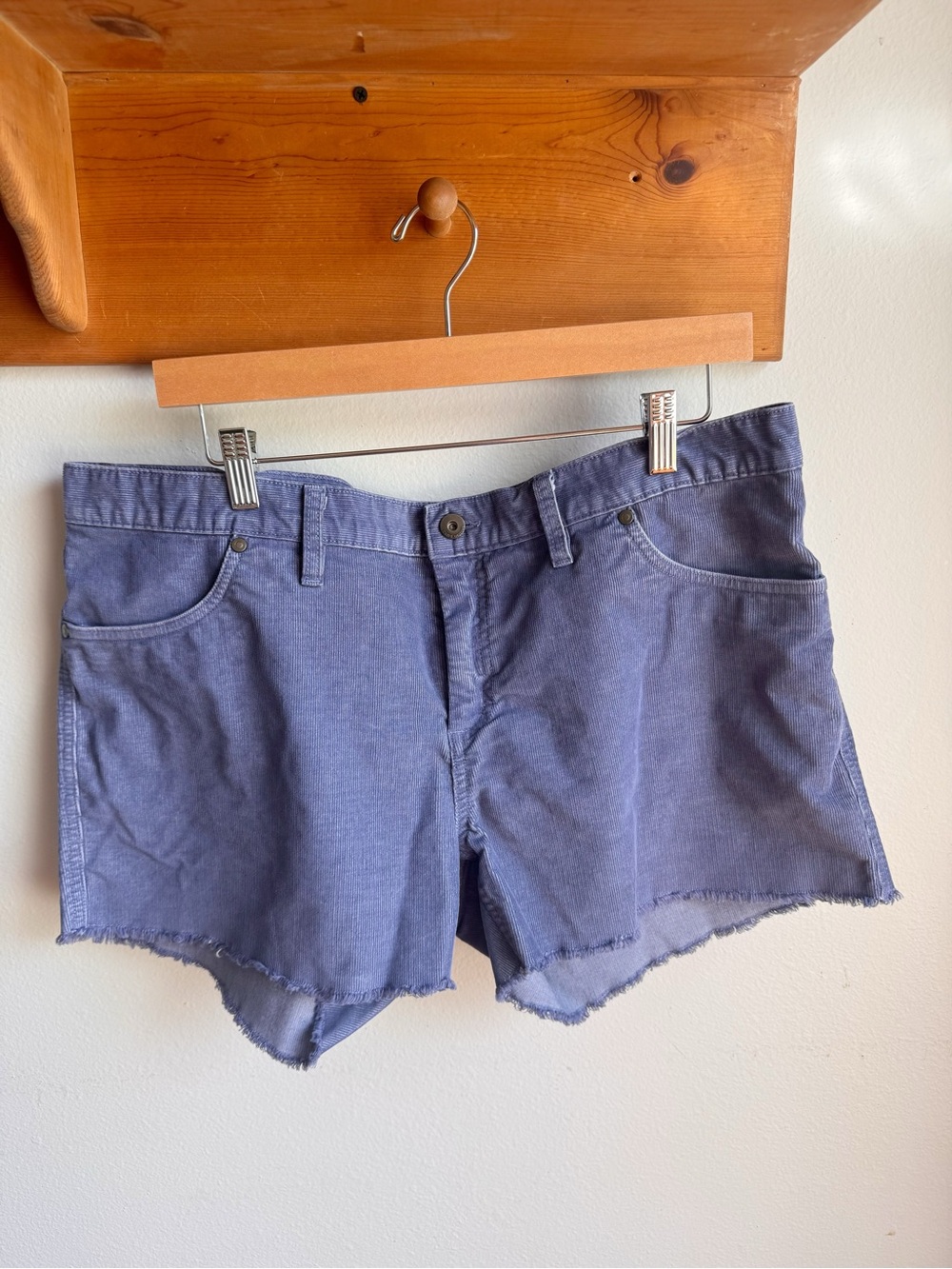 Carve Designs Blue Frayed Hem Jean Shorts